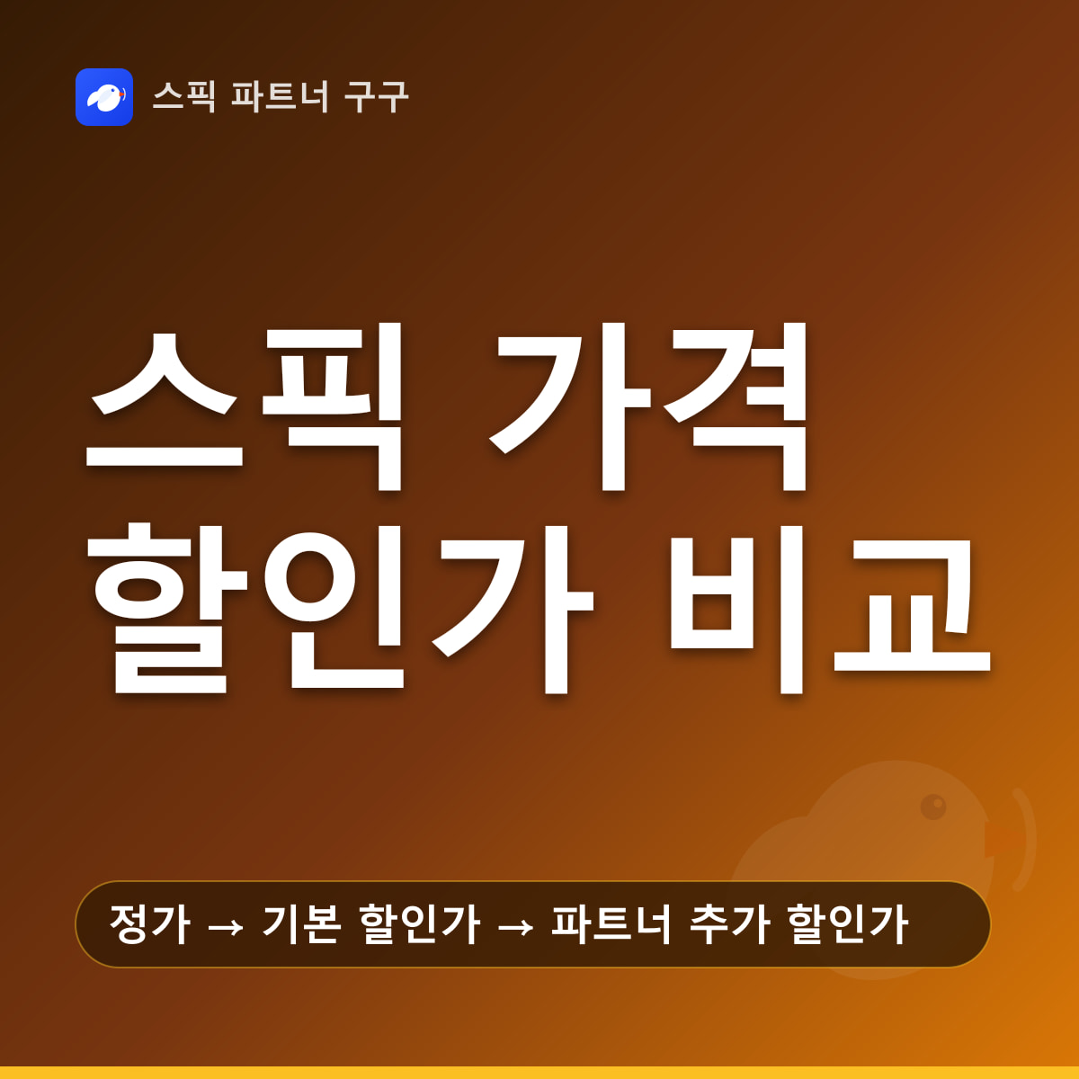 스픽 할인 가격 총정리 요약 — 정가 → 기본 할인가 → 파트너 추가 할인가, 연간권 월 환산 금액 비교, 웹 결제와 앱스토어 결제 가격 차이